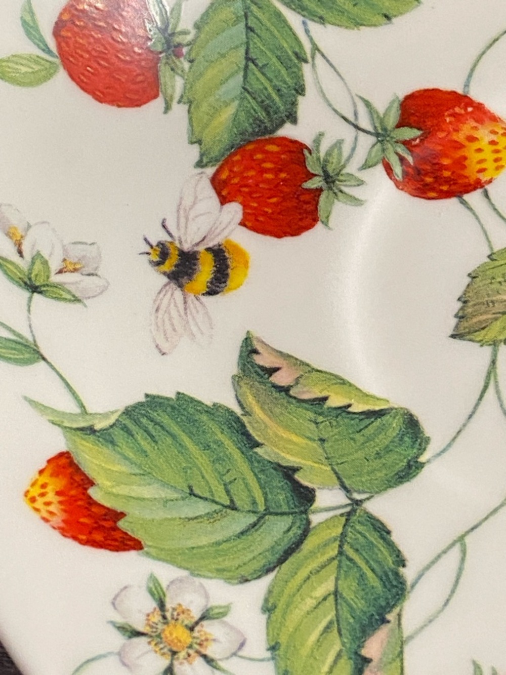 Alpine Strawberry by Roy Kirkham Saucer Plate